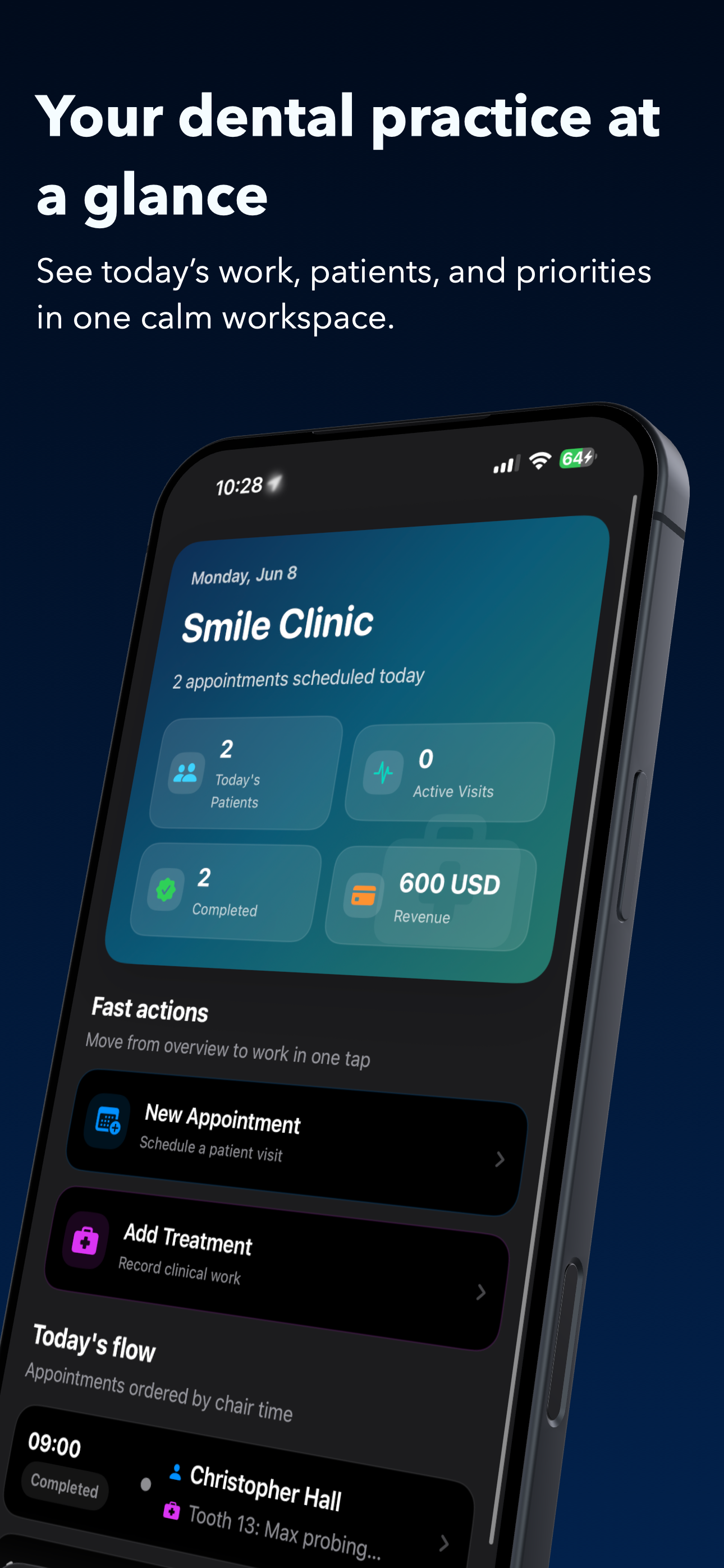 Dentail on iPhone