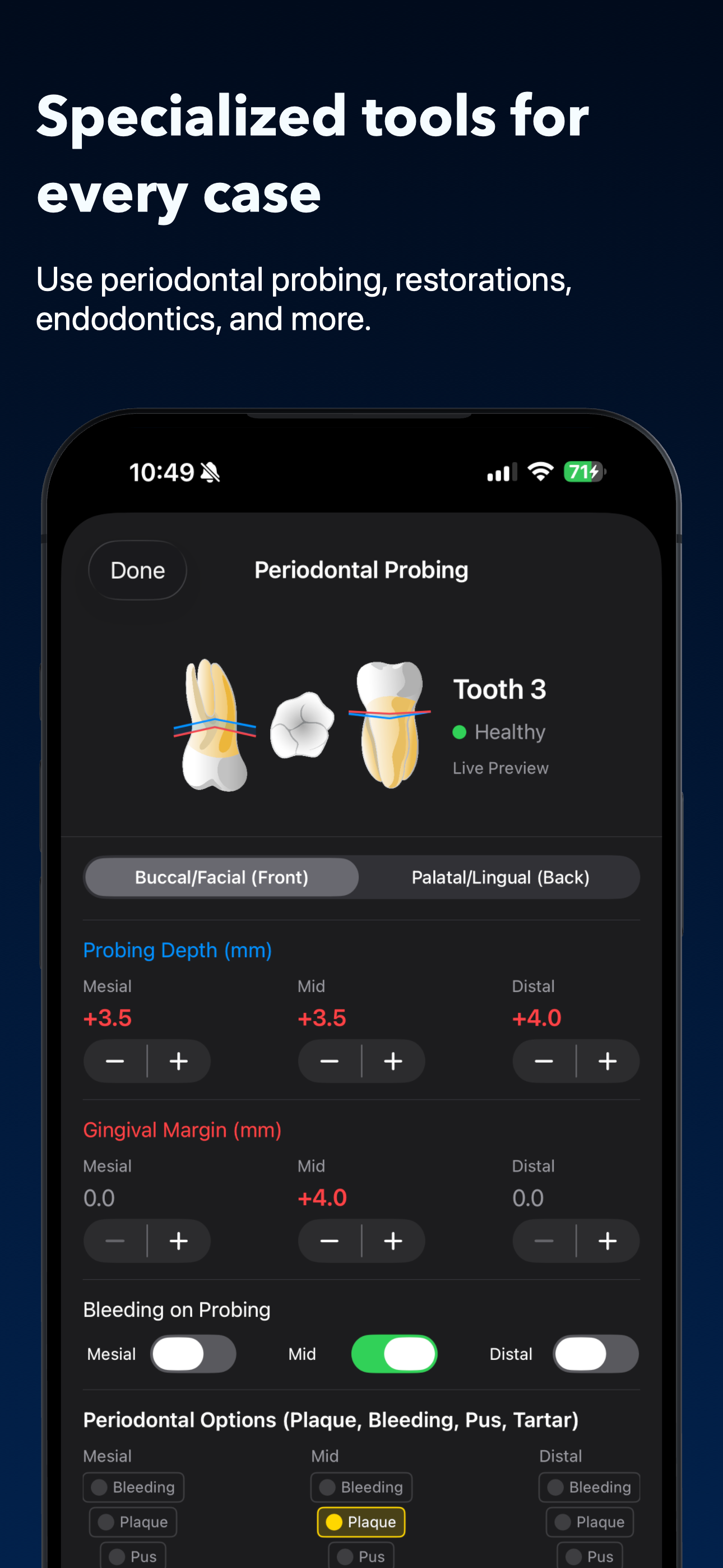 Clinical tools on iPhone