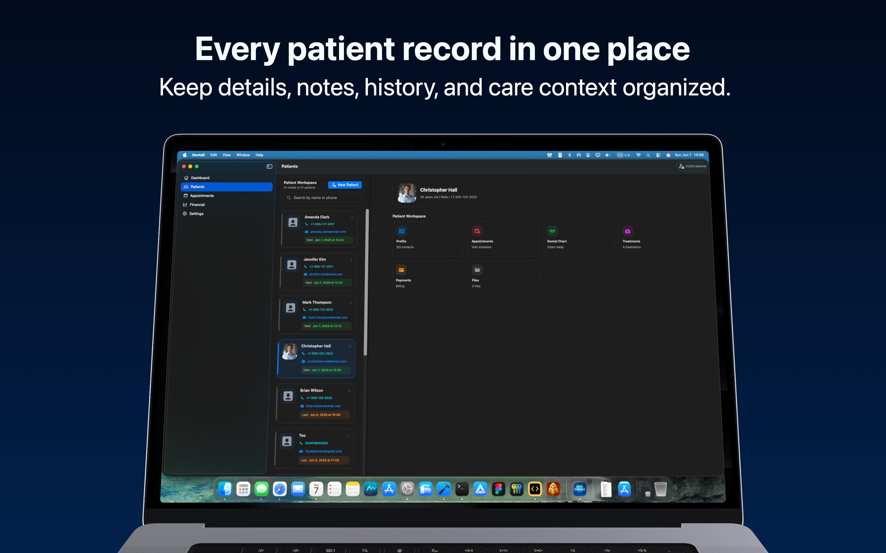 Patient records on Mac